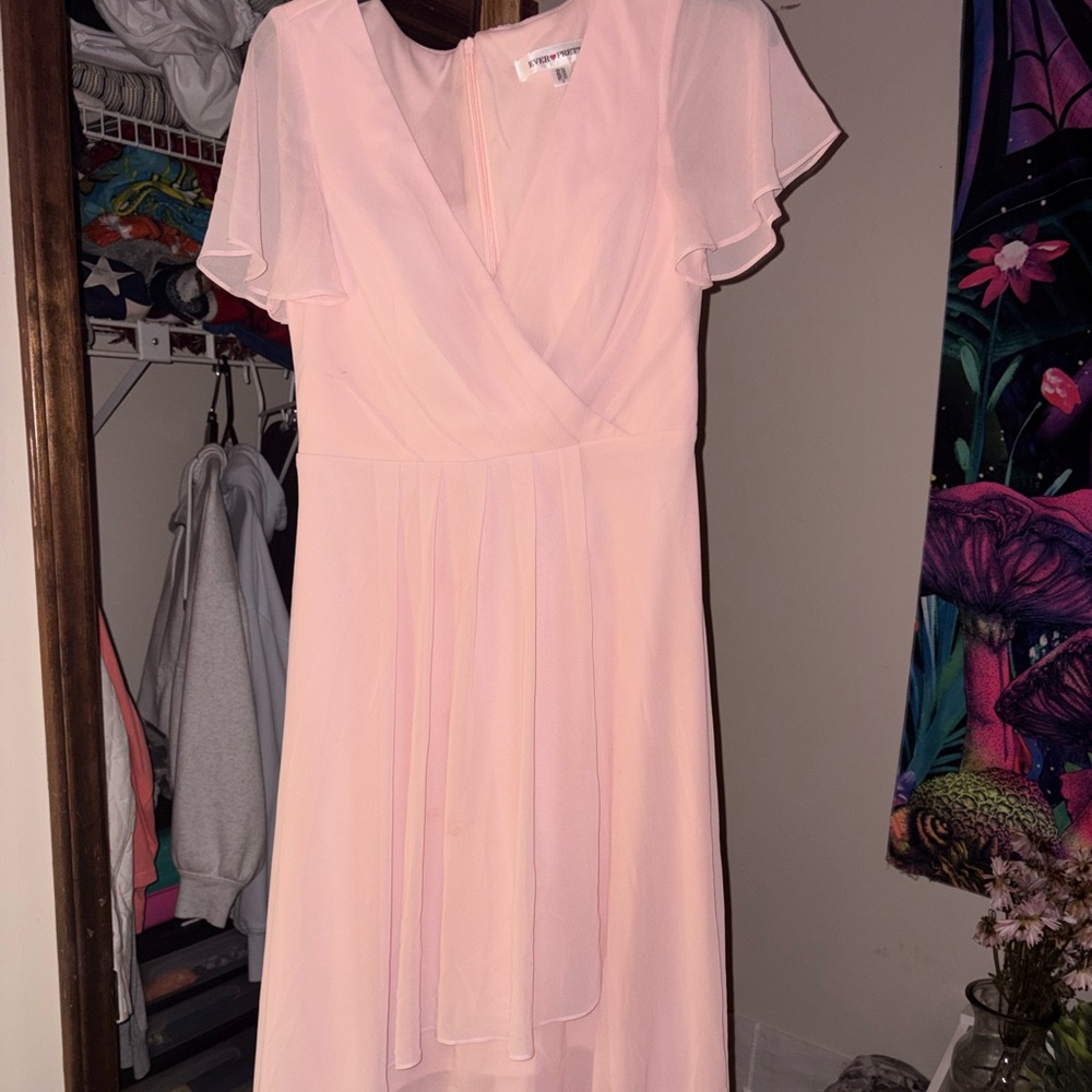 Ever Pretty Soft Pink Midi Dress